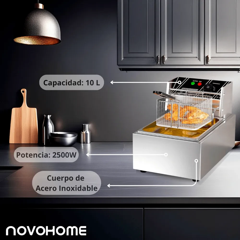 FREIDORA DE ACEITE SIMPLE NOVOHOME