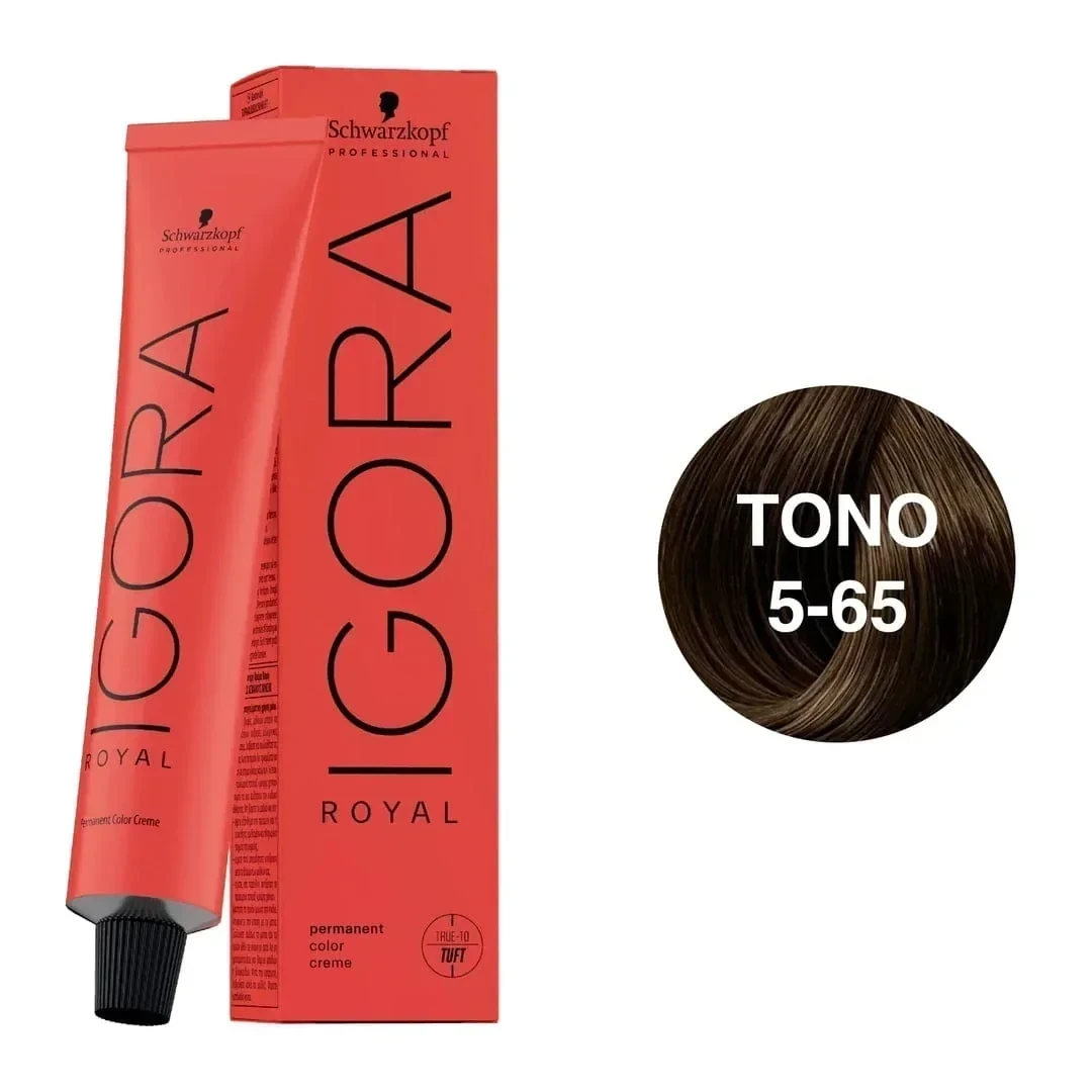igora 5.65 tinte castaño claro marron dorado