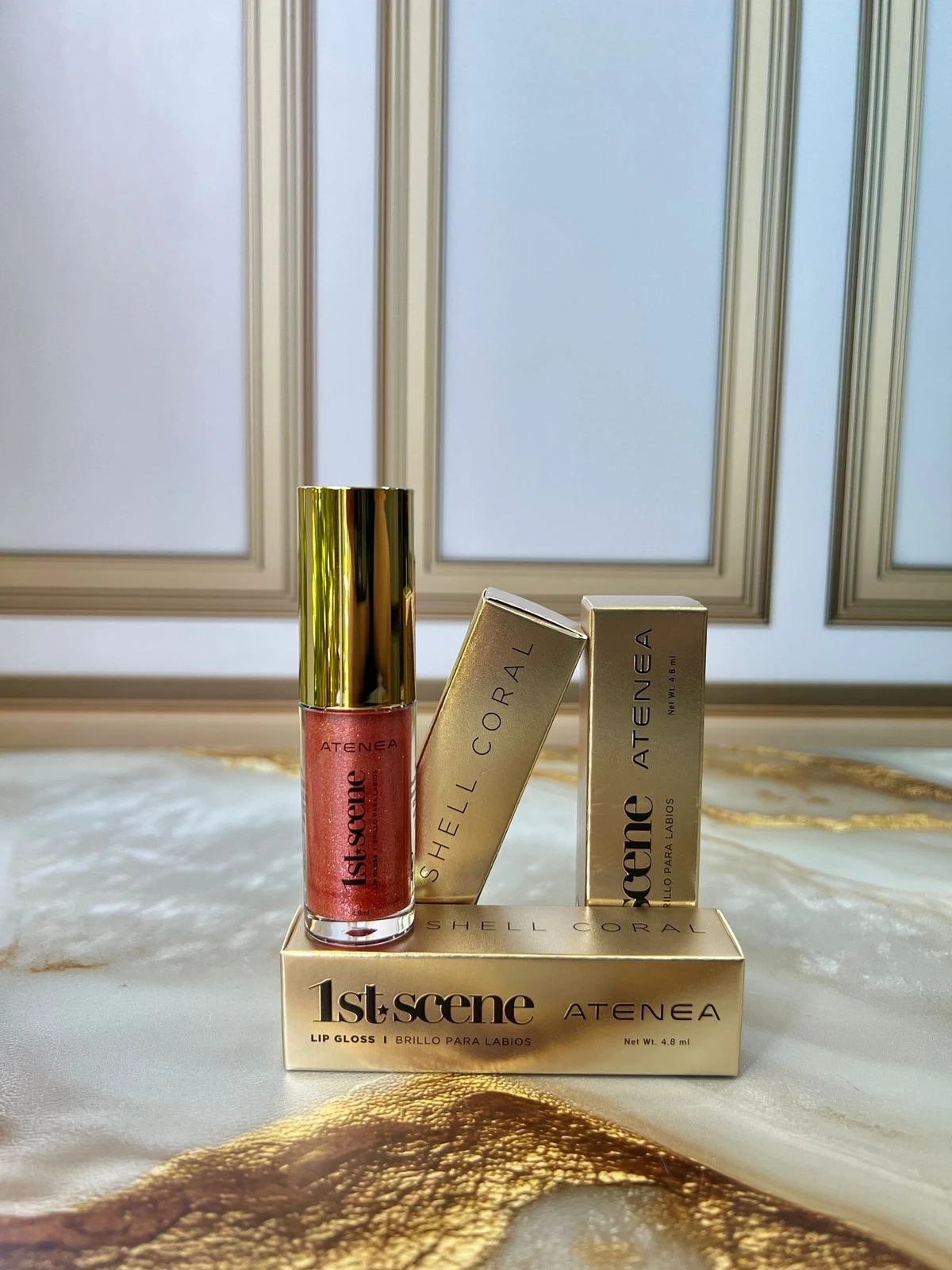 Lip Gloss Shell Coral de Atenea