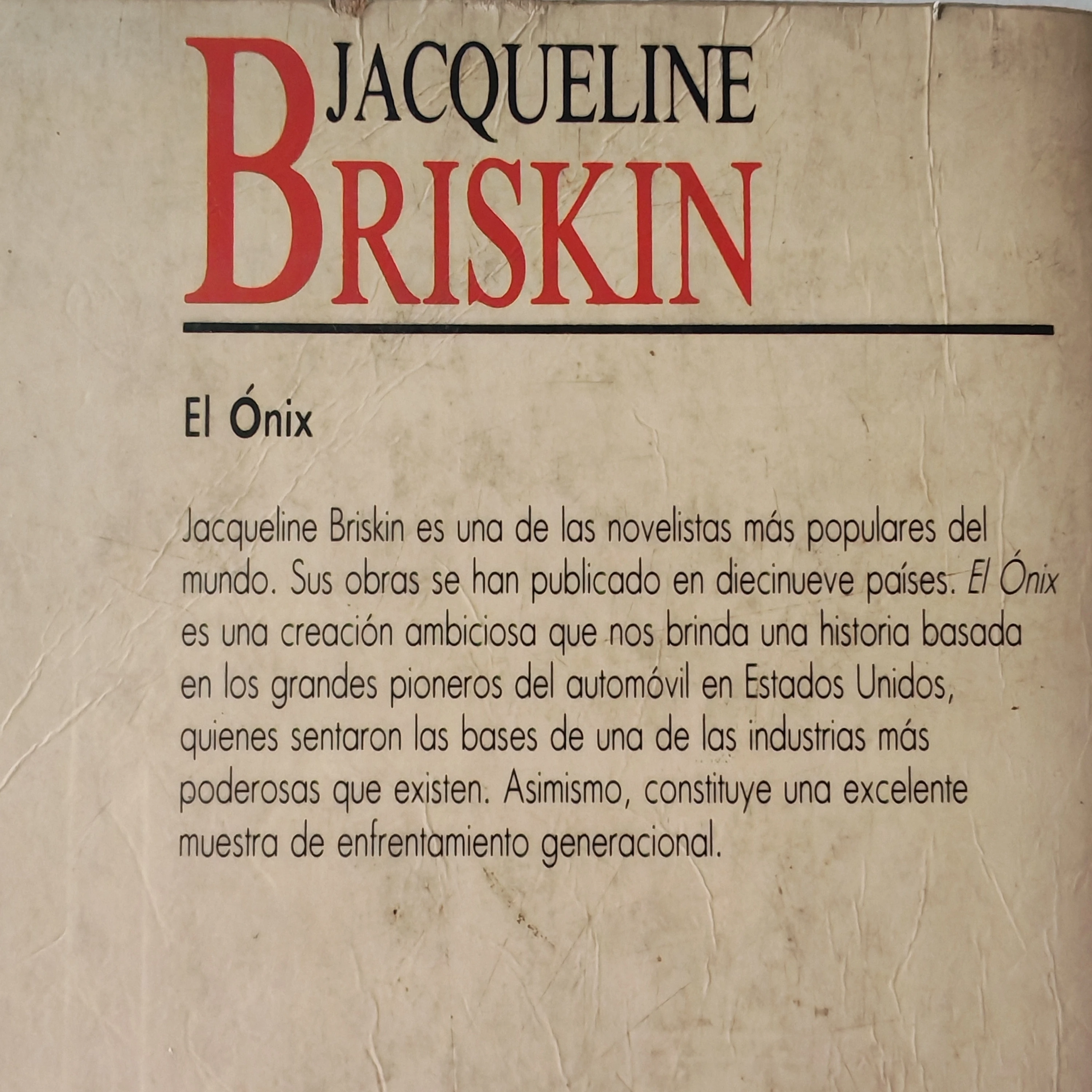 El Onix, Jacqueline Briskin, usado 3
