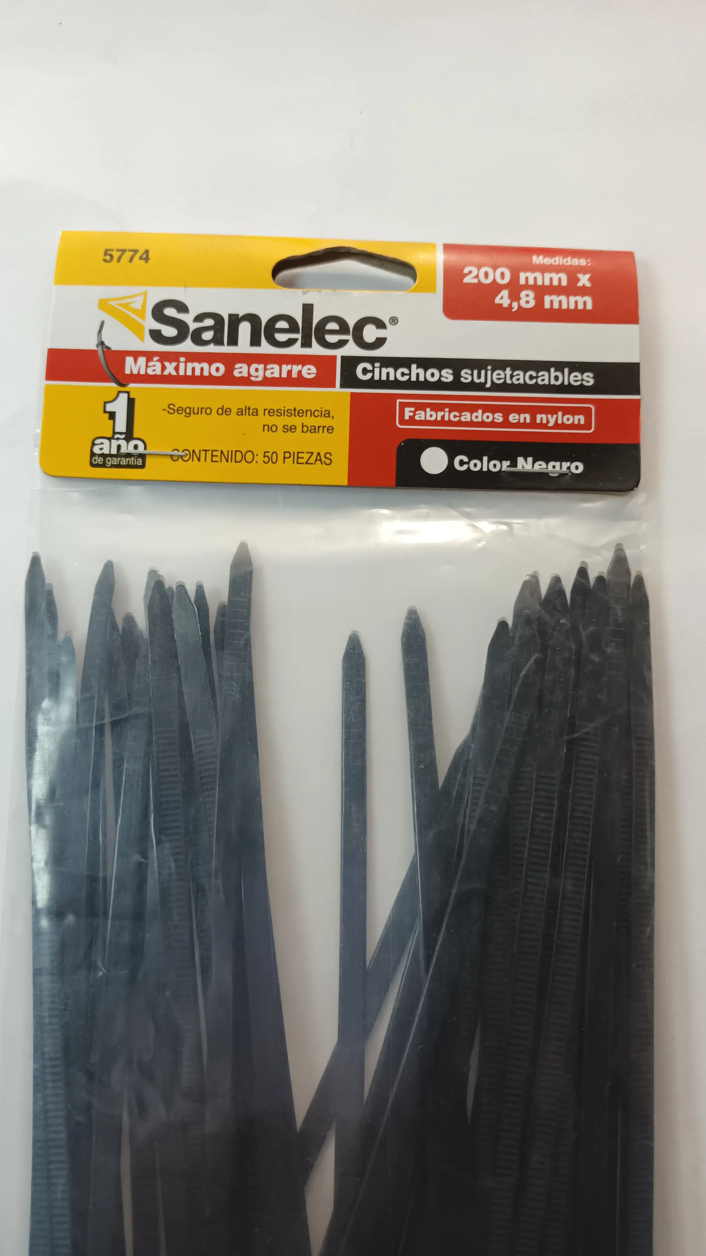 CINCHOS DE PLASTICO 20 CM X 4.8 MM