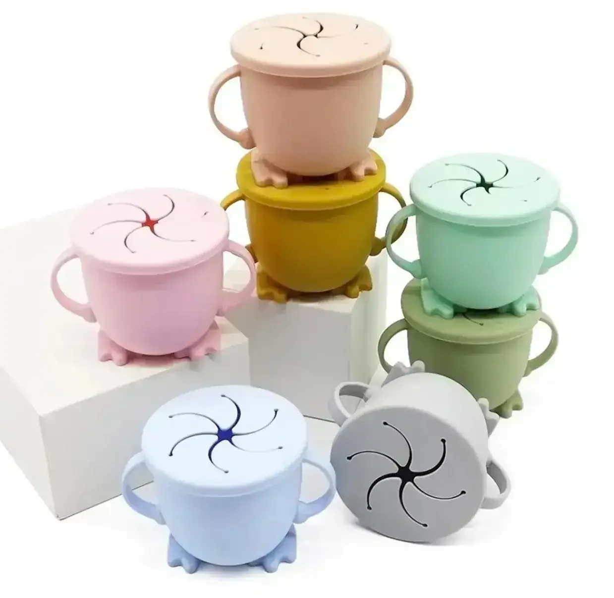 Vaso de silicona para almacenamiento de snack 2