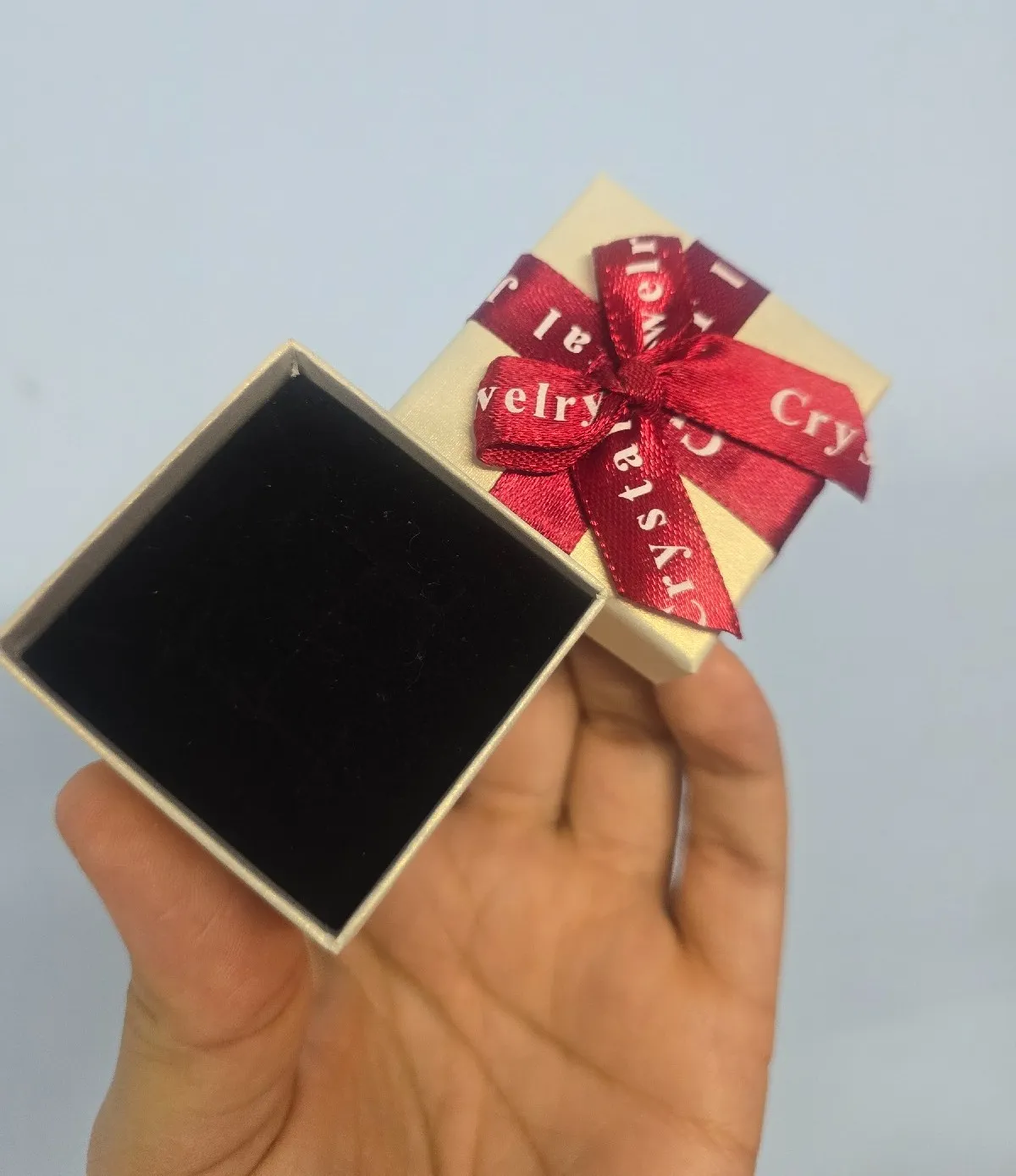 Caja Anillo Lazo rojo