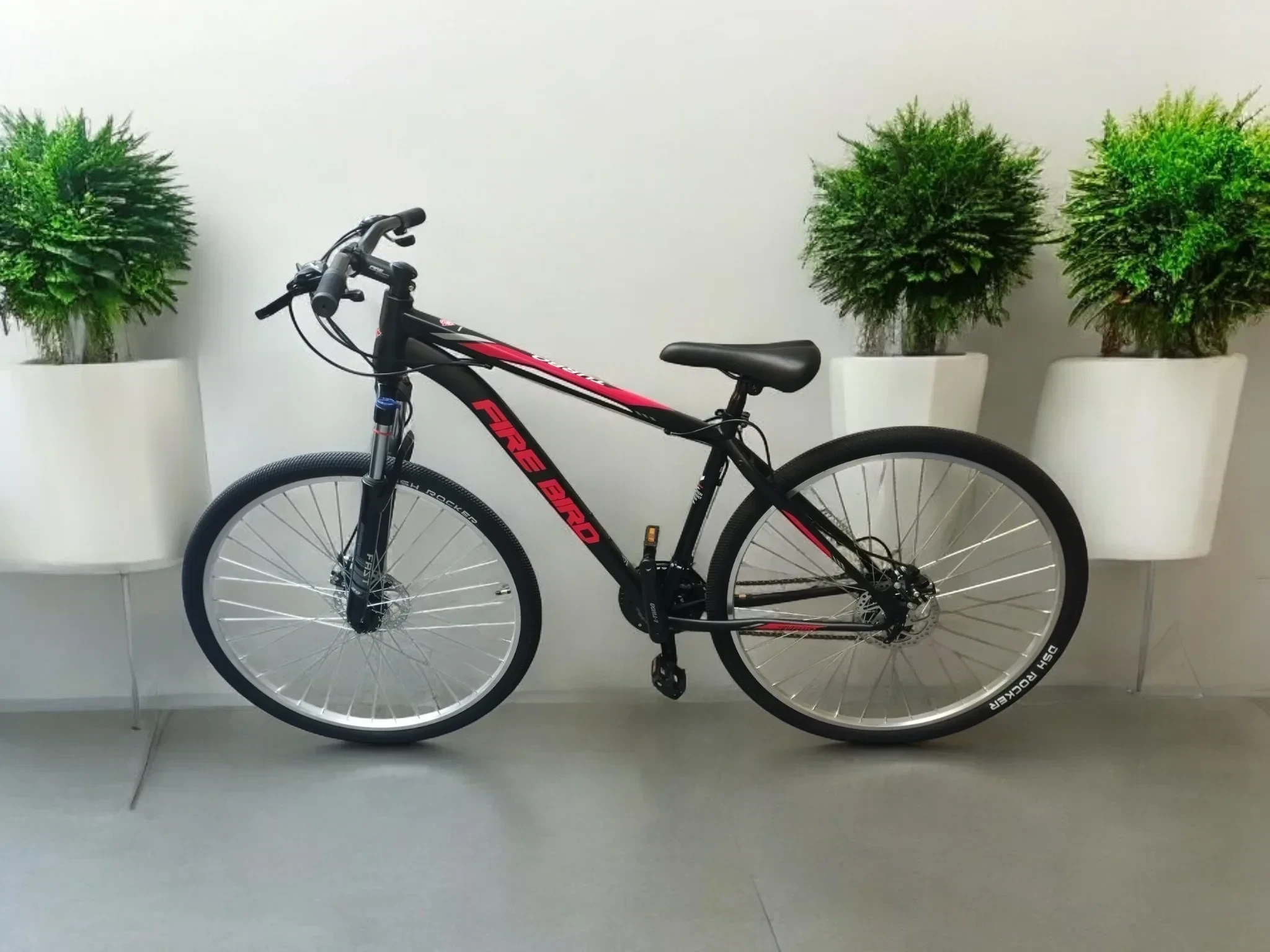 Bicicleta FIREBIRD Turbo Negro/Rojo - Talle M ("18)