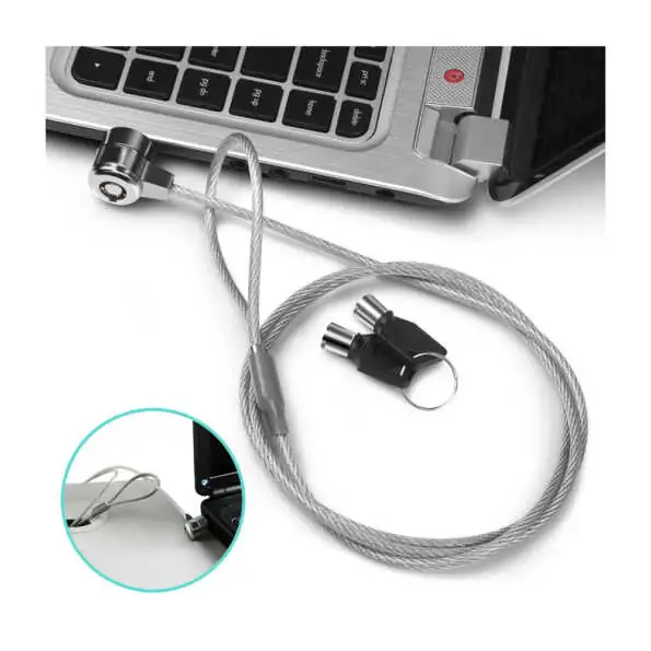 Candado De Seguridad Con Par De Llaves Para Laptop  2