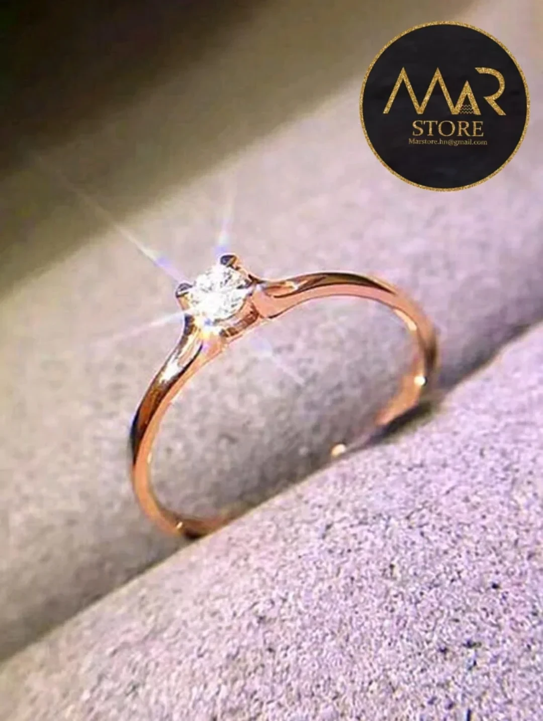 Anillo elegante en fantasía fina 