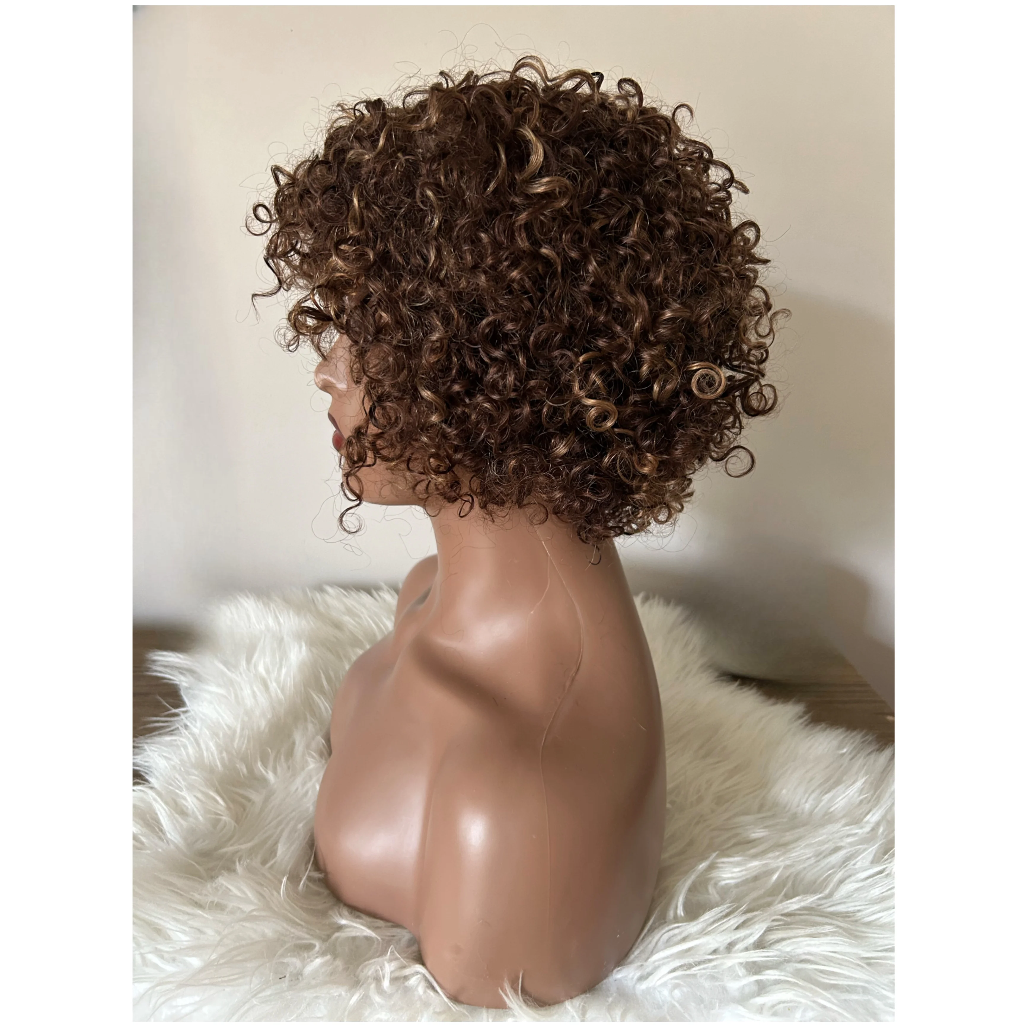 Peluca rizada 8” #4/27 3