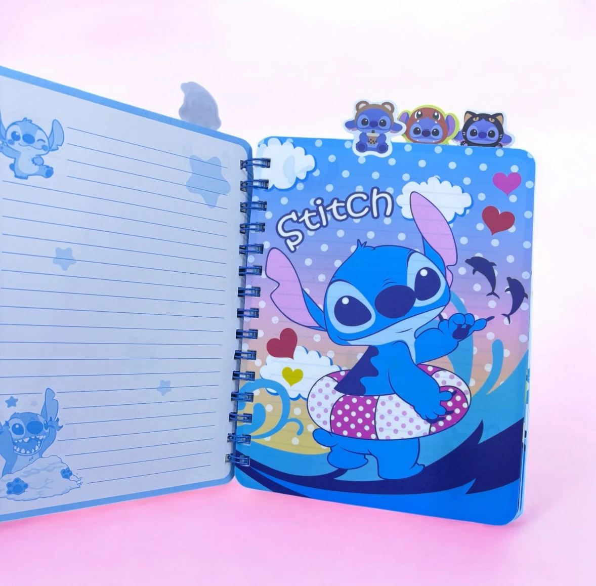 Libreta francesa dible espiral de 80 hojas con separadores 5
