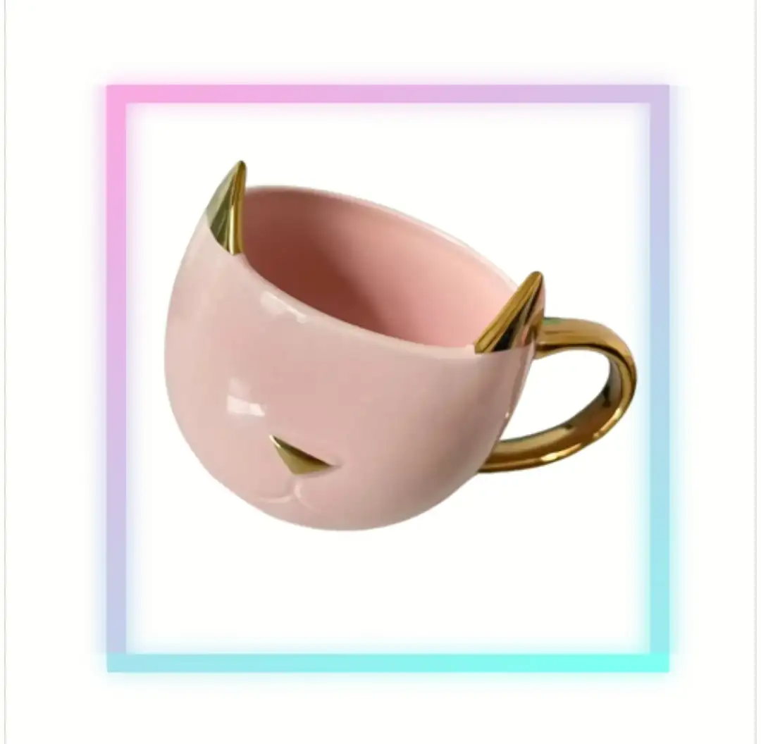 Mug Cerámico De Gato