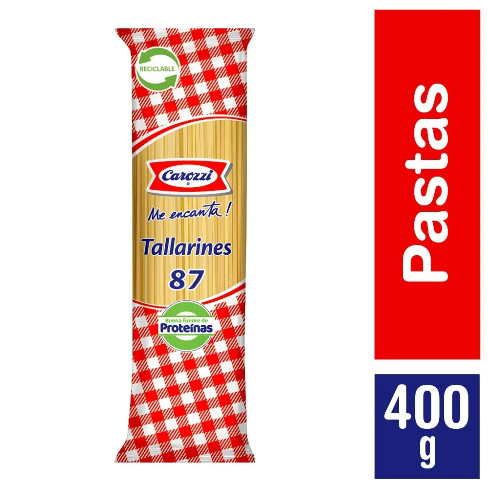 Pasta tallarines n°87 Carozzi 