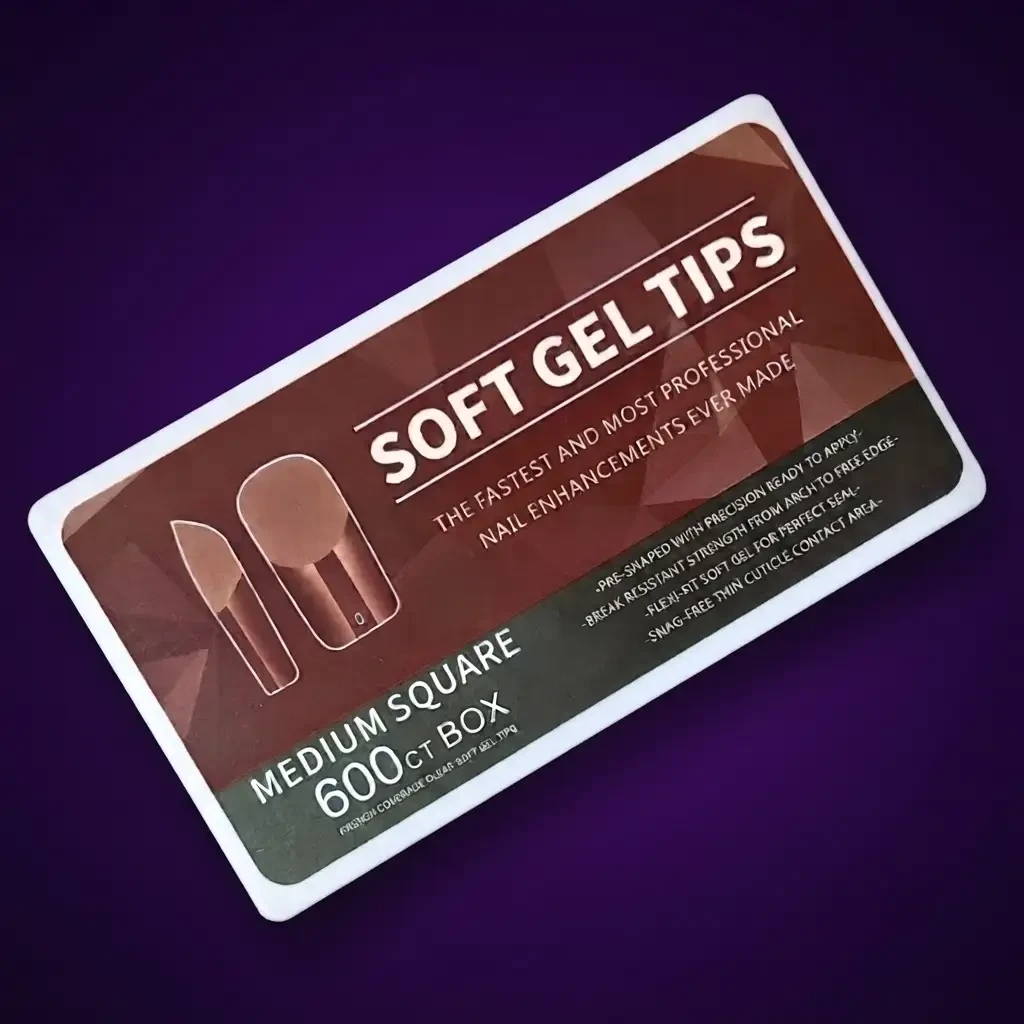 Extensiones para Uñas Soft Medium Square 600 Box