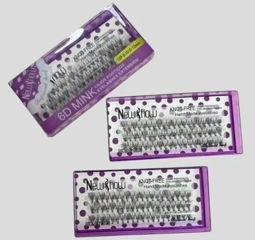 new shown pestaña efecto ruso 12 pelitos individul
