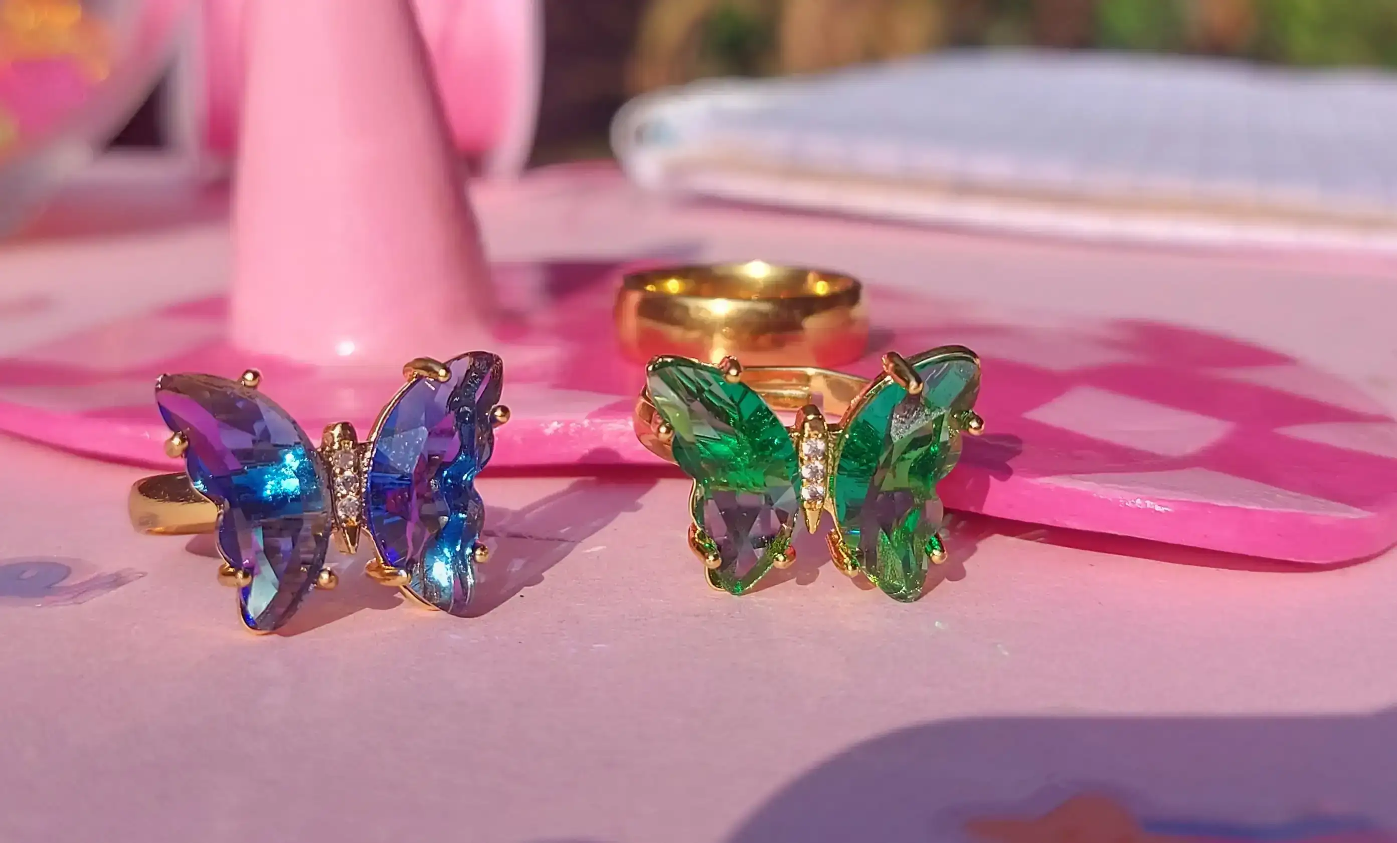 Anillos de mariposa para compartir 