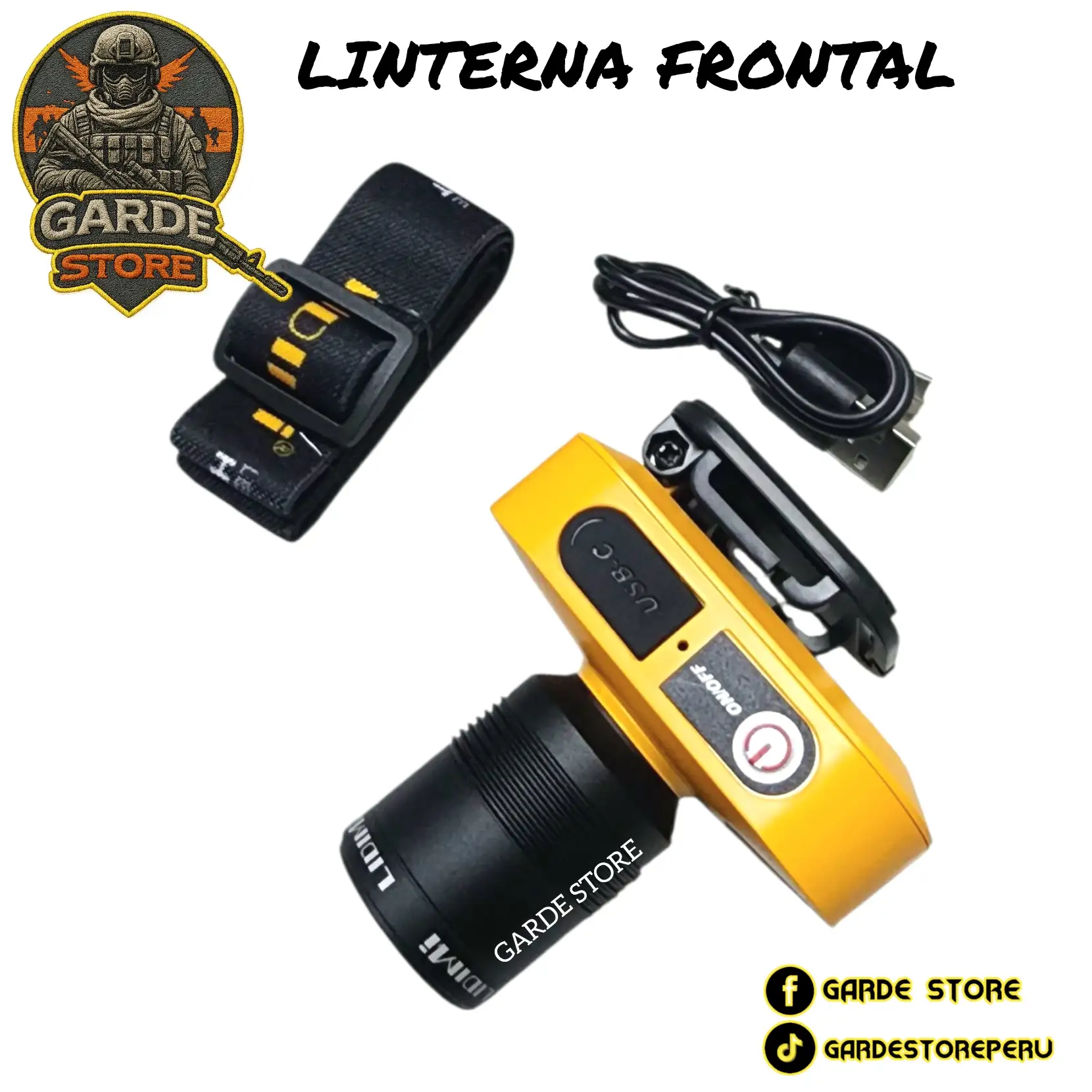 LINTERNA FRONTAL 8W 2