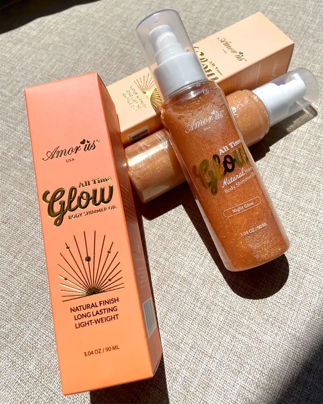 Aceite corporal shimer all tono Night Glow