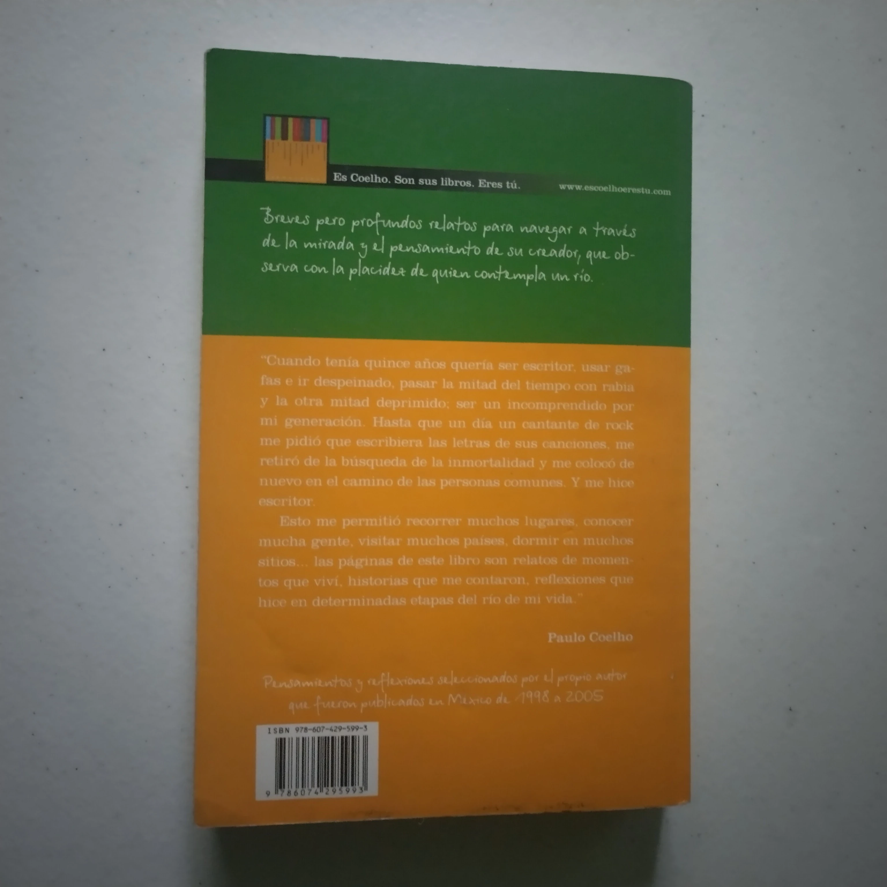 Ser como el rio que fluye, Paulo Coelho, usado  2