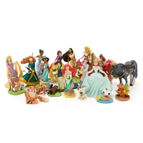 Mega set de figuras de princesas Disney y sus peludos amigos 3