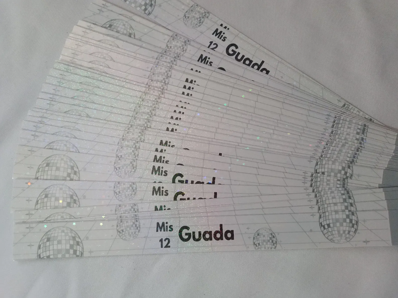 Pulseras papel con brillo pack por 20 4