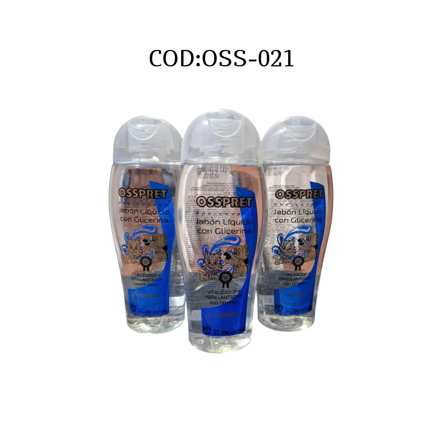 SHAMPOO OSSPRET JABON LIQUIDO C/GLICERINA 