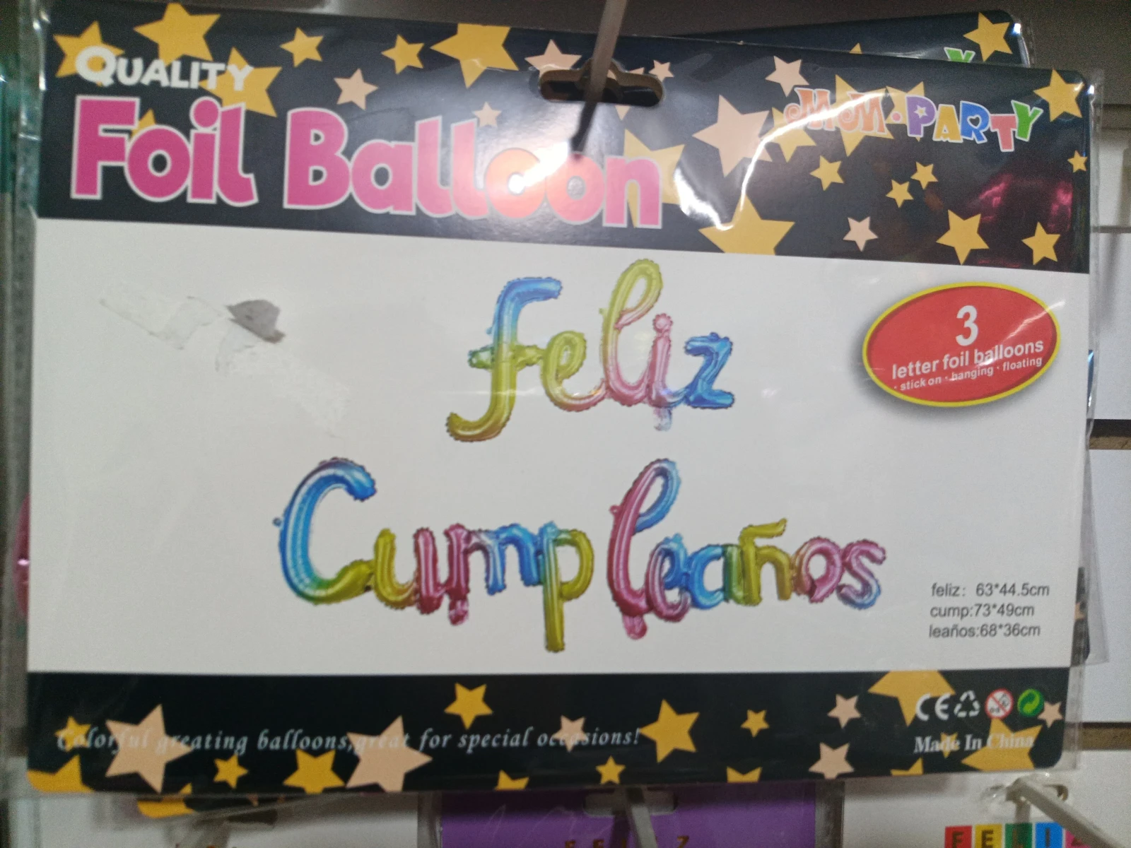 Set frase cursiva feliz cumpleaños
