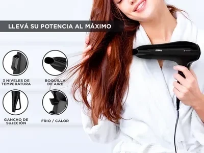 COMBO SECADOR + PLANCHITA ATMA 2200W HOME SALON SET 2