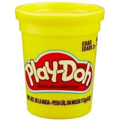 Plastilina play doh amarillo frasco de 112 gr