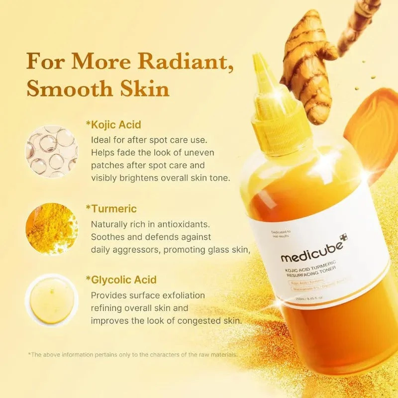 Medicube  KOJIC ACID TURMERIC RESURFACING TONER 3