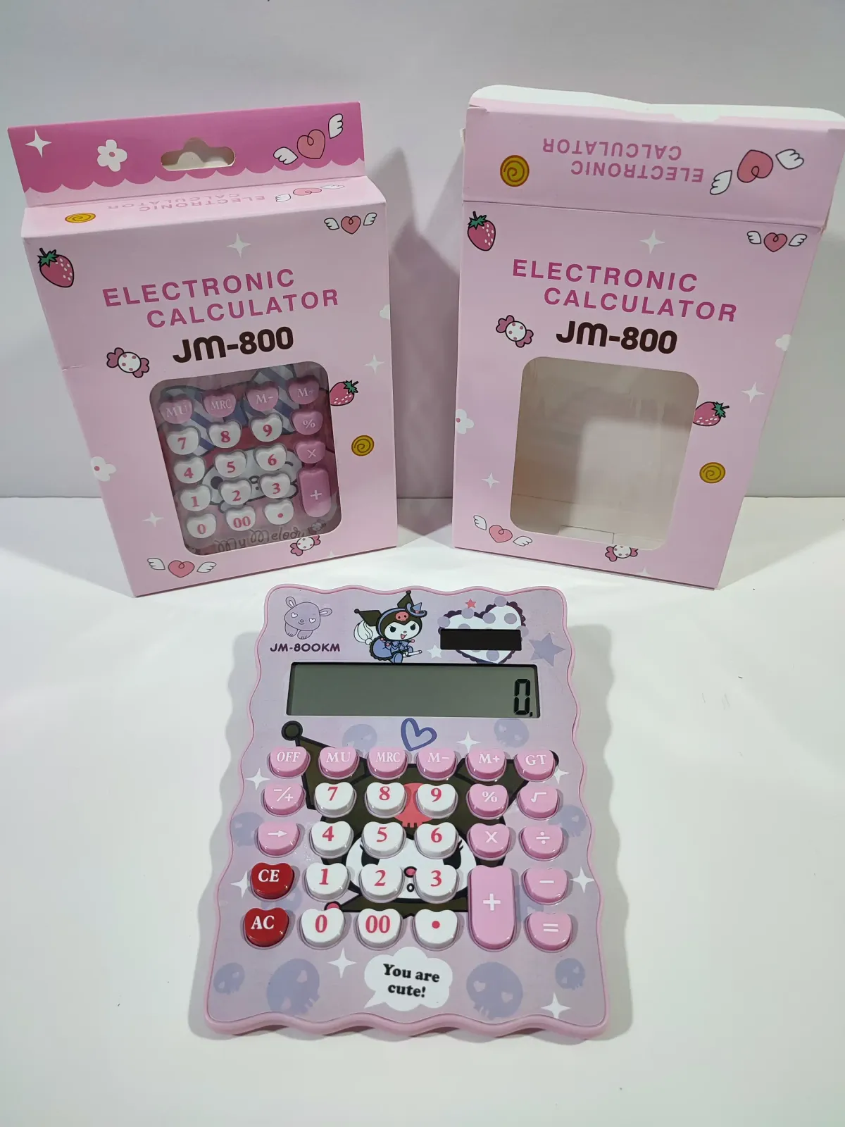 Calculadora solar Kuromi / My Melody  3