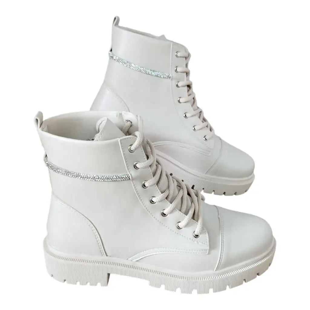 Bota Coturno Off White