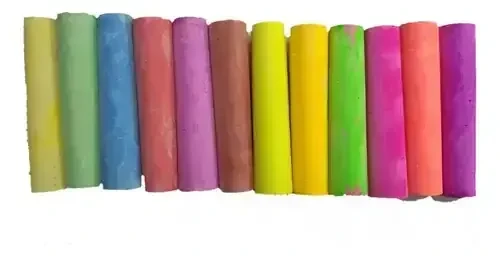 Caja con 12 gises de colores jumbo 2