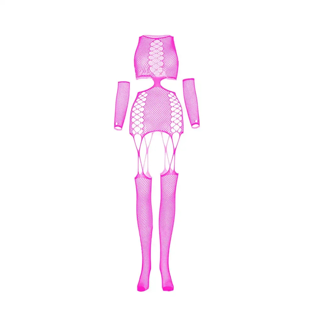 Modelo 207 Enterizo fucsia portaliga + mangas