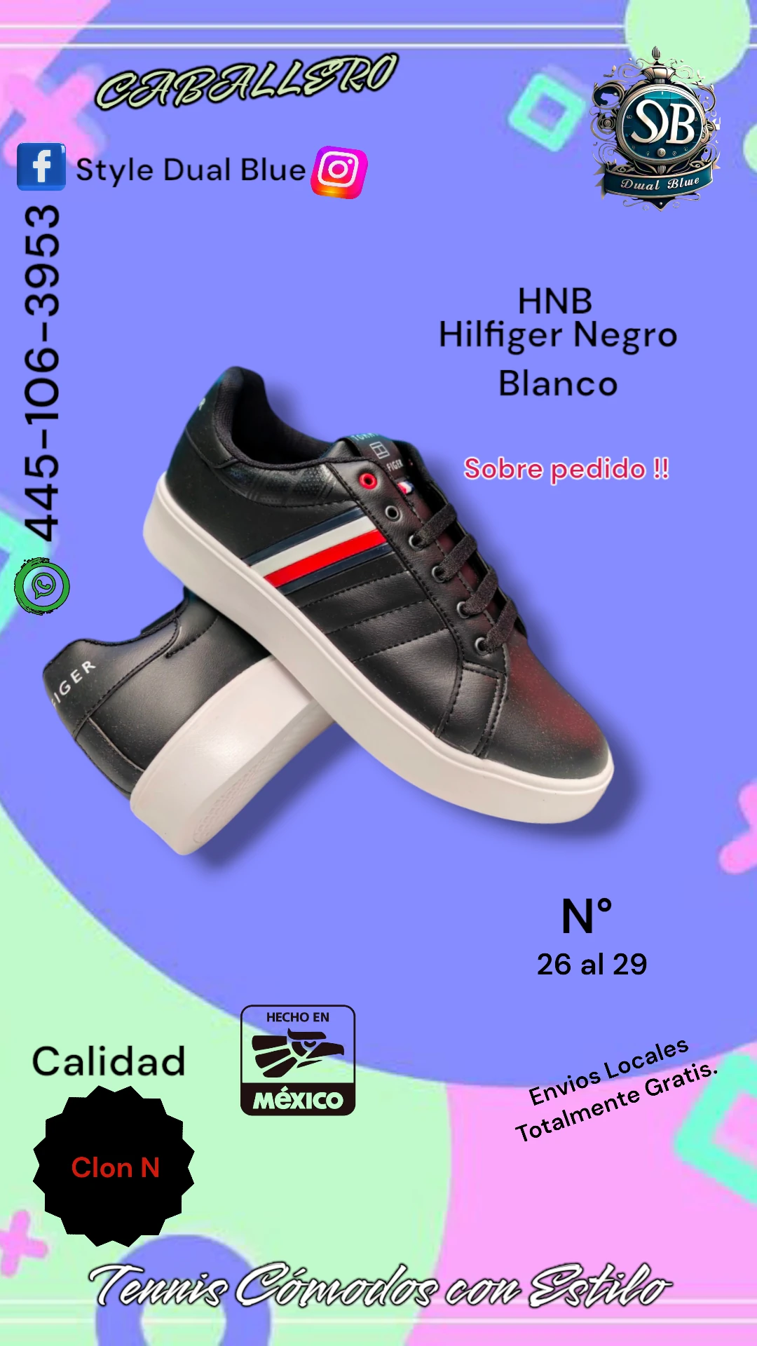 Hilfiger Negro Blanco 2