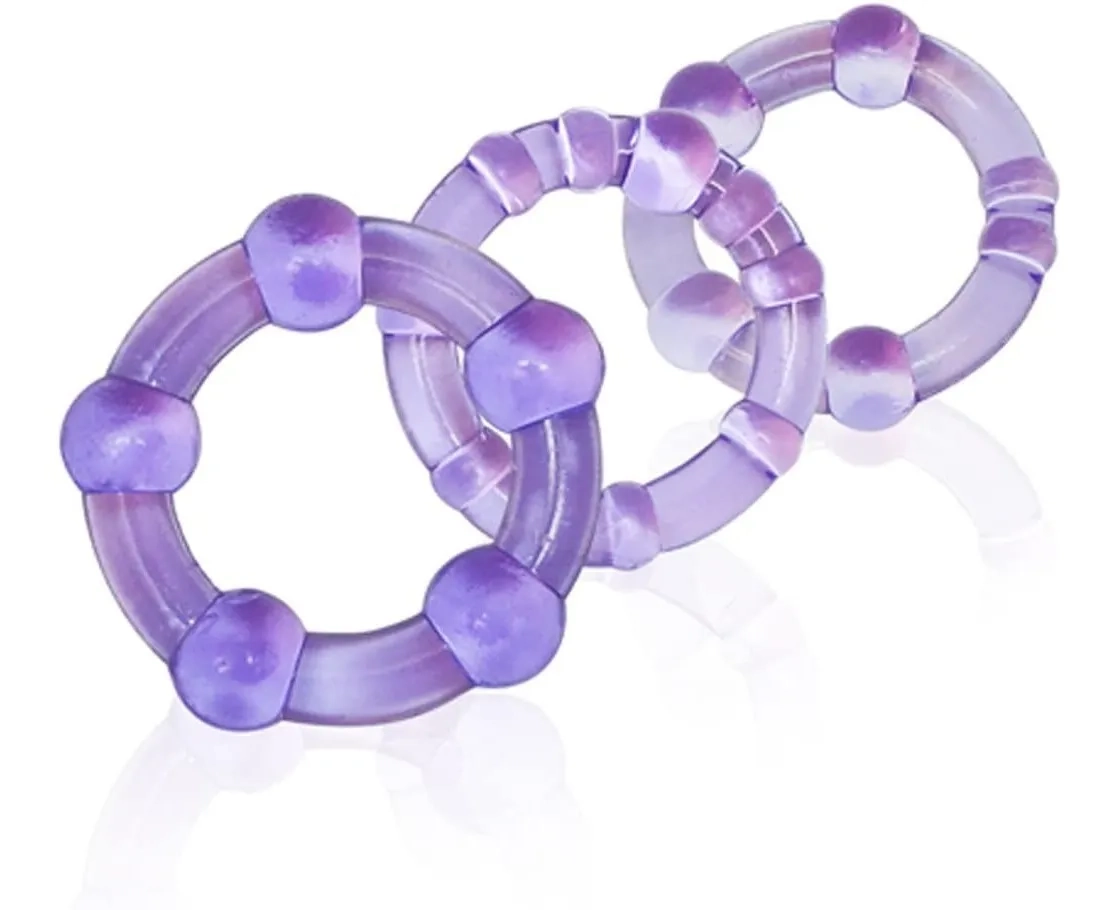 Beaded Cockrings Purple 3