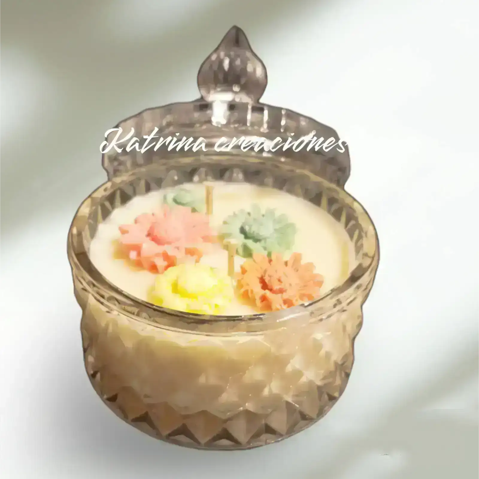 Vela de soja natural en caramelera circo 3