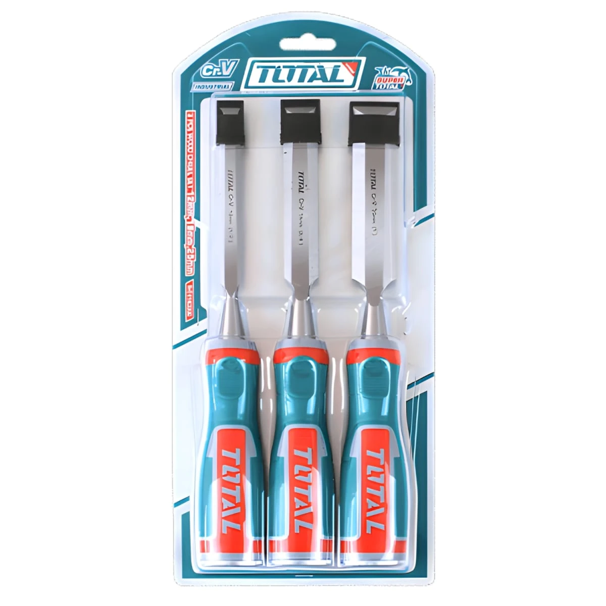 Set de cinceles/formones 3pcs industrial total 4