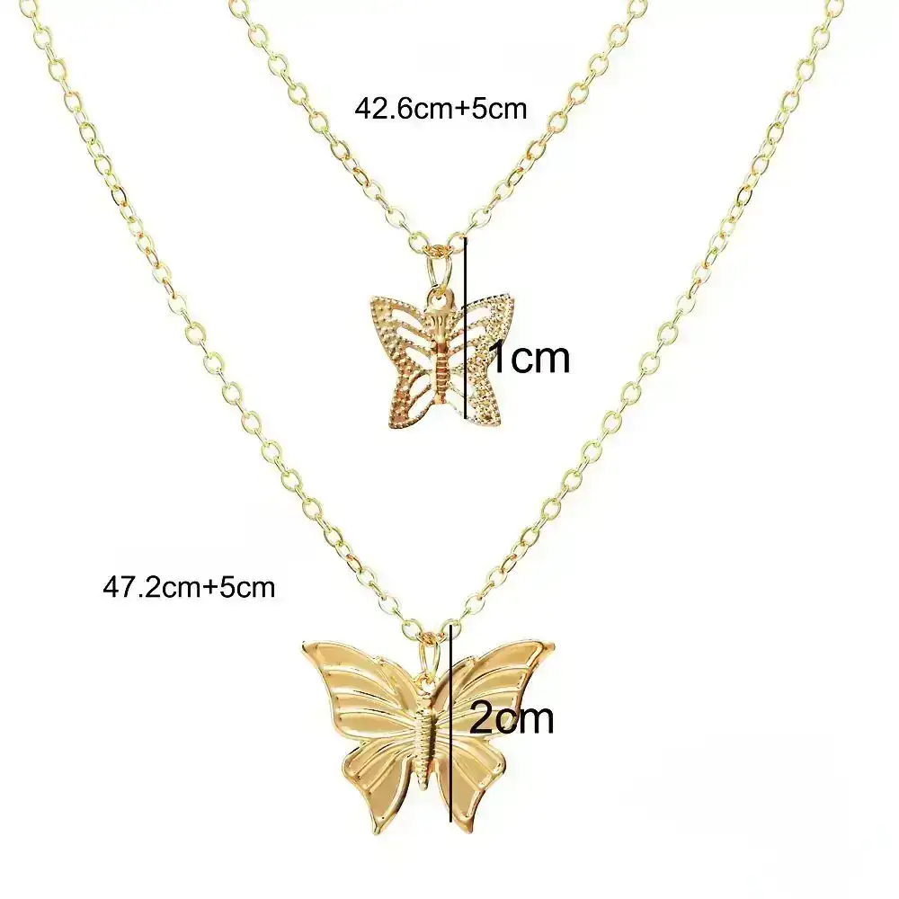 Collar Mariposa Dorado REF: C01 3