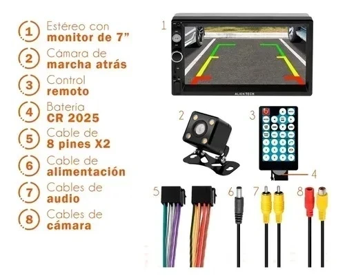AITOESTEREO PANTALLA ALIEN TECH 7" P/AUTO* 2
