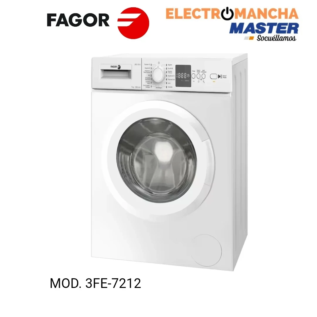 LAVADORA FAGOR 3FE-7212 7 KILOS 1200 RPM 