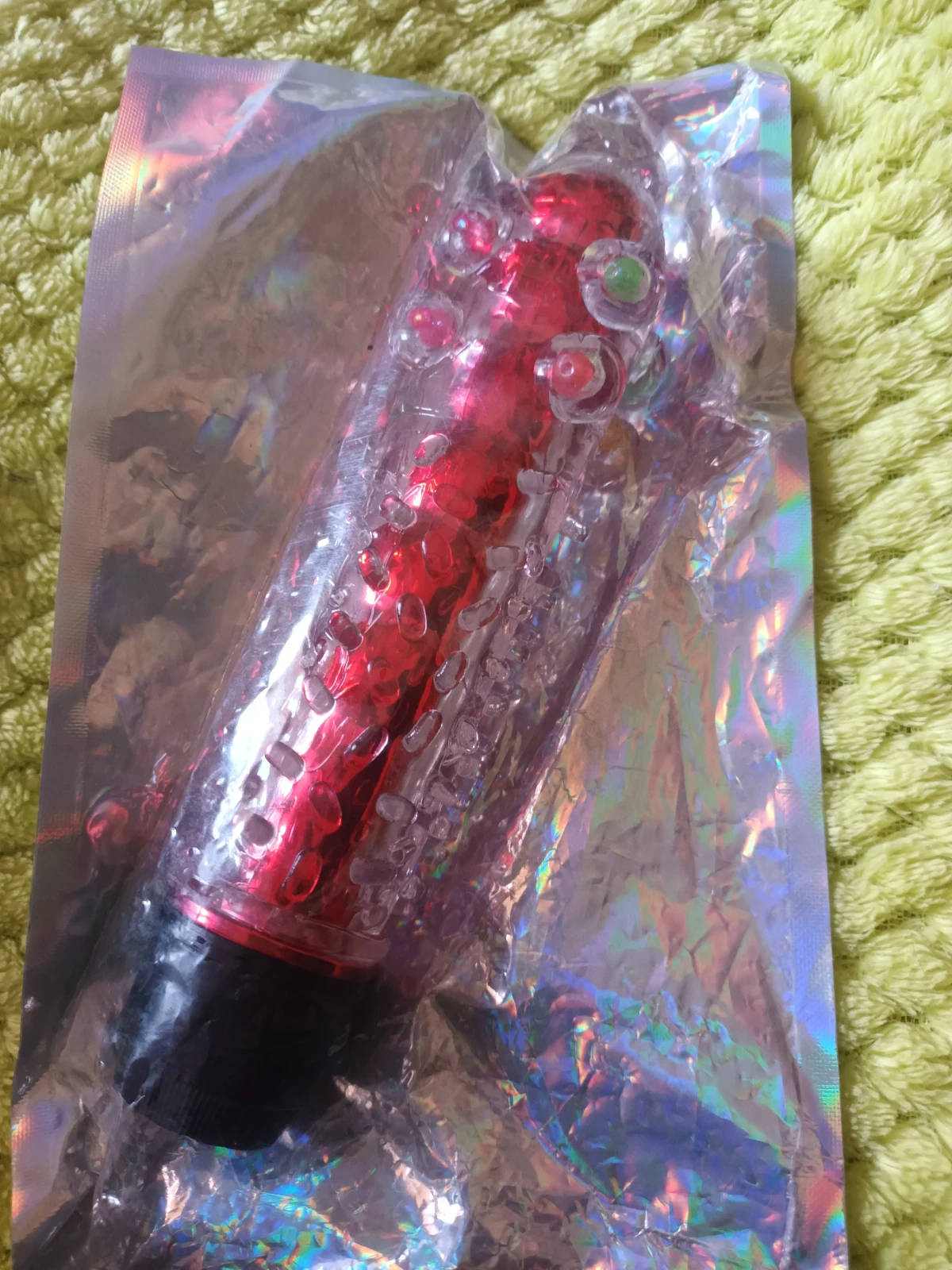 Dildo de silicon con esferas