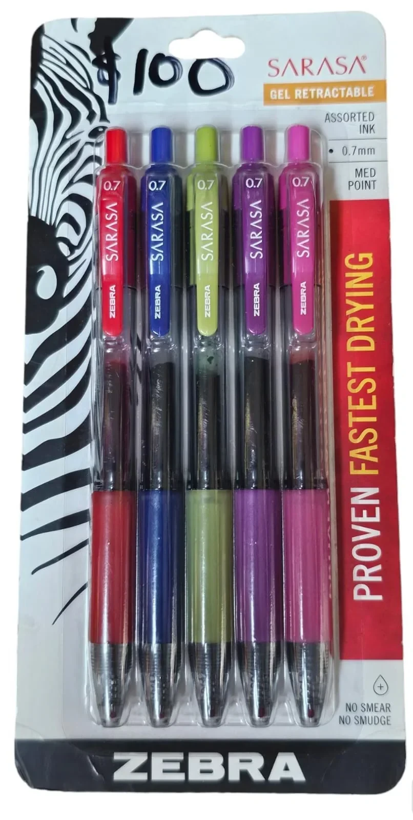Bolígrafo sarasa 0.7 estuche de 5 
