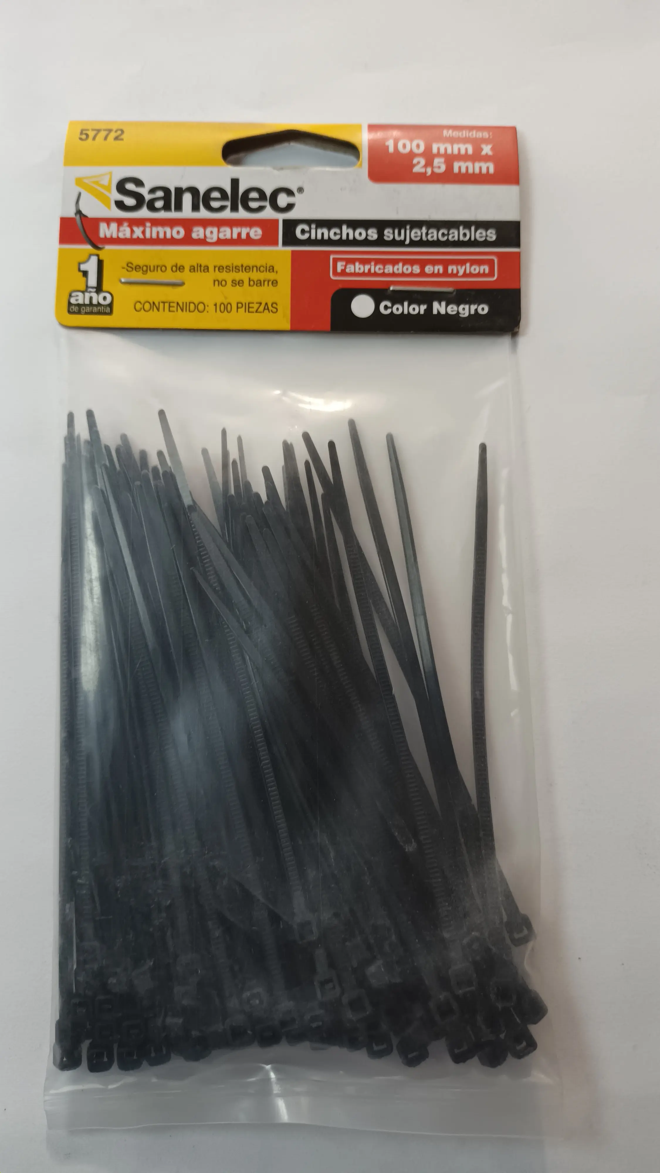 CINCHOS DE PLASTICO 10 CM X 2.5 MM