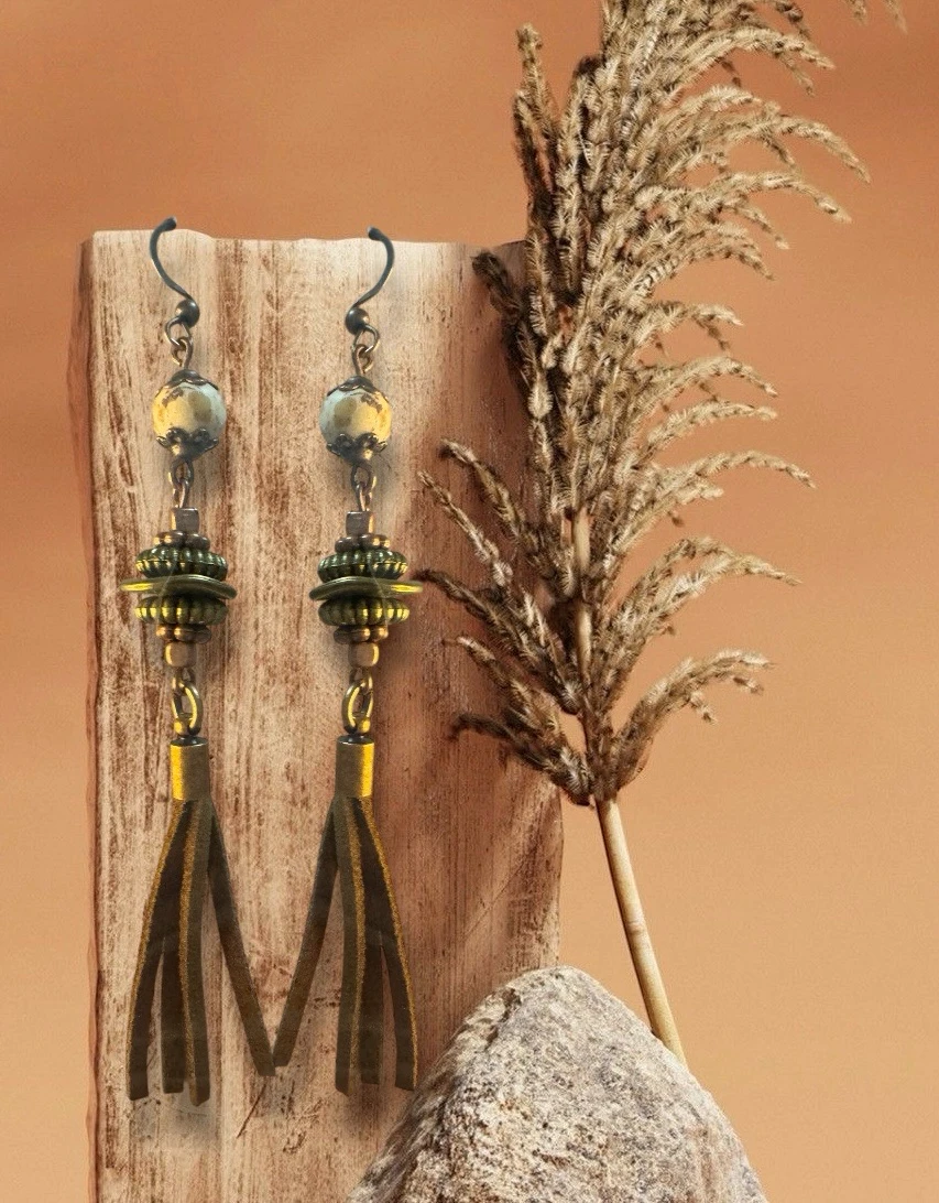 Pendientes Bohemios con Flecos