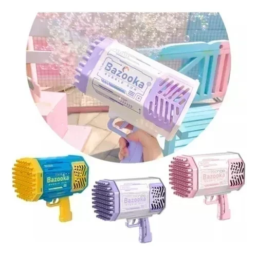 MÁQUINA DE BURBUJAS 69 AGUJEROS ROCKET BUBBLE GUN 2