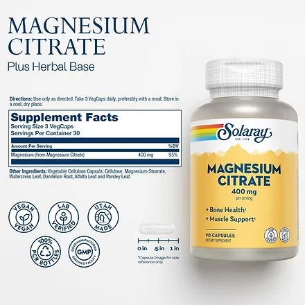 MAGNESIUM CITRATE 90 CAPSULAS 2