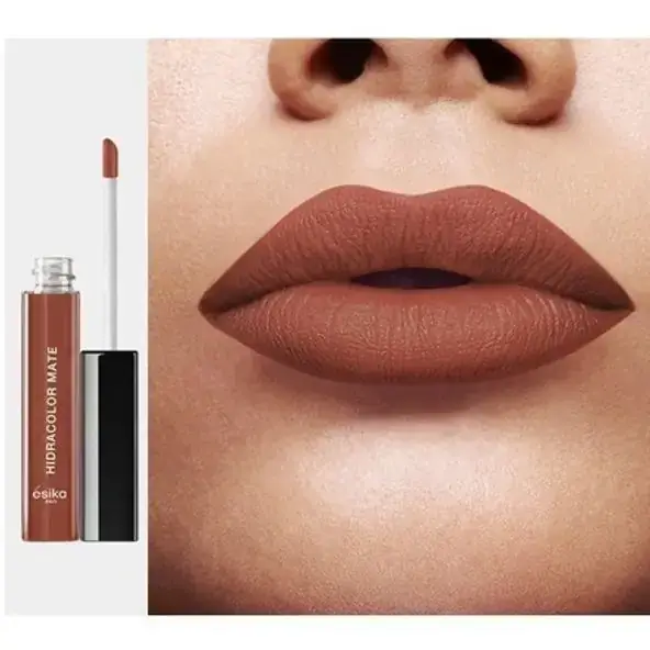 Labial Hidracolor Mate tono Nude Cafe de Esika