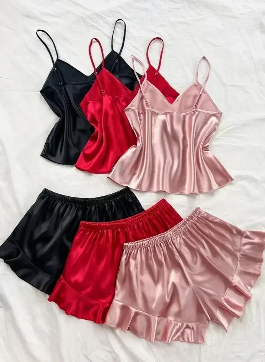 Pijama satén short 3