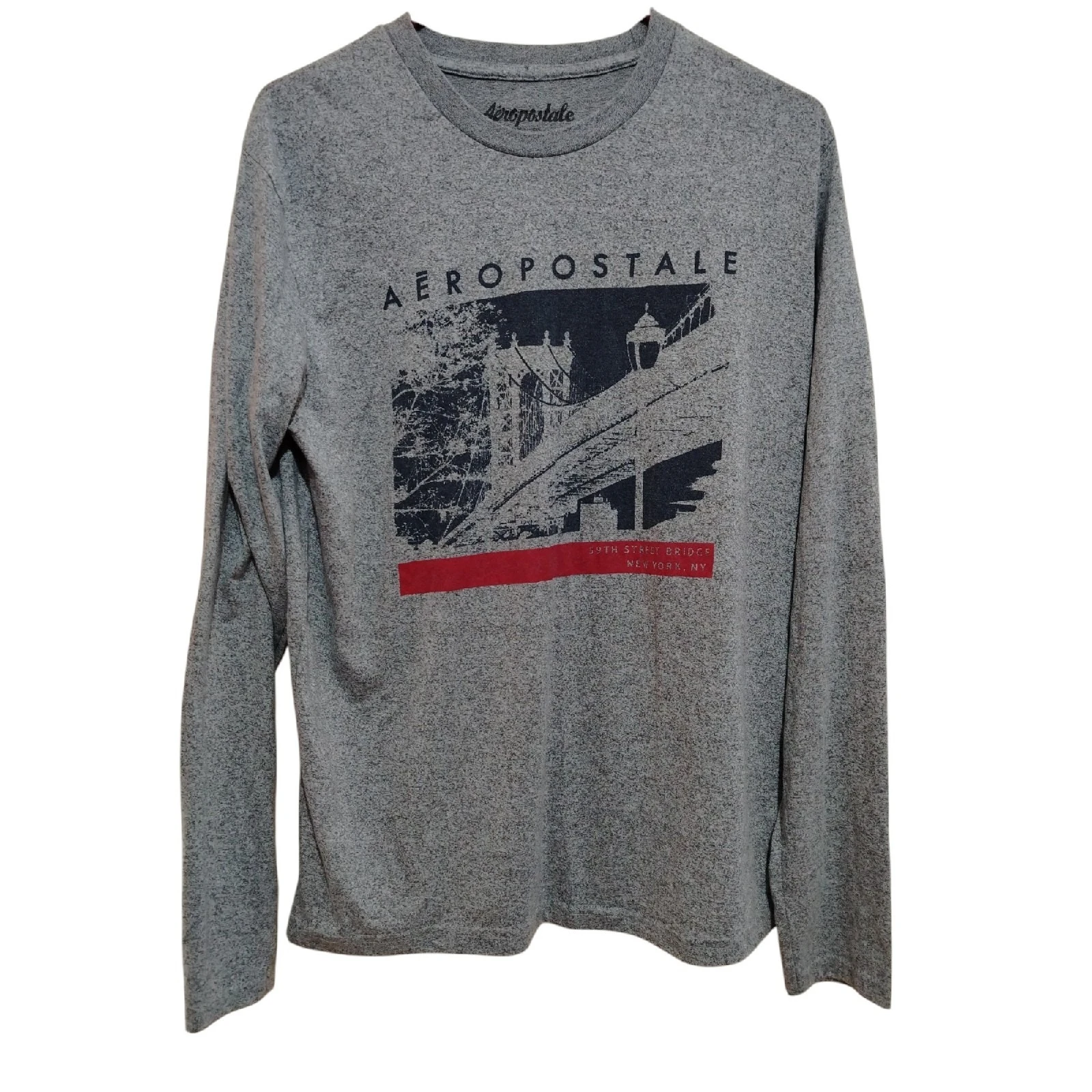 Playera Aeropostale talla M gris 2