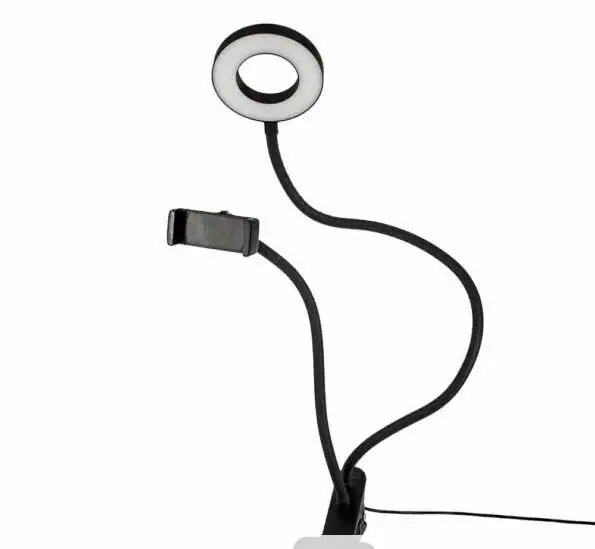Aro De Luz LED Pequeño Con Soporte Flexible Para Teléfono  2