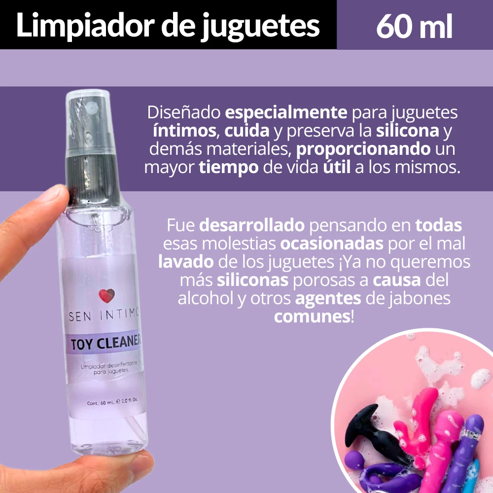 Limpiador desinfectante juguetes sen intimo 60ml 2
