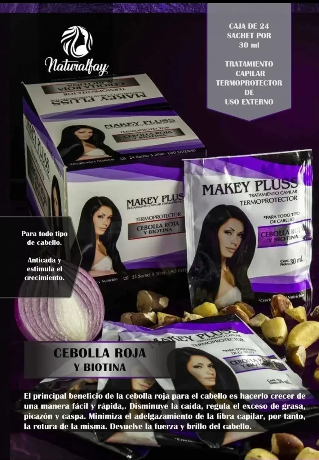 makey pluss tratamiento cebolla & biotina